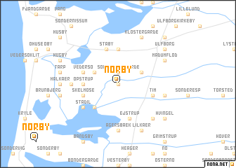 map of Nørby