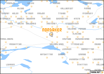 map of Nordåker