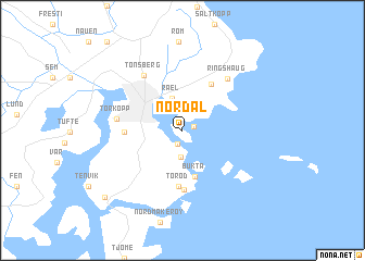 map of Nordal