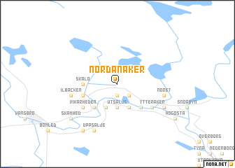 map of Nordanåker