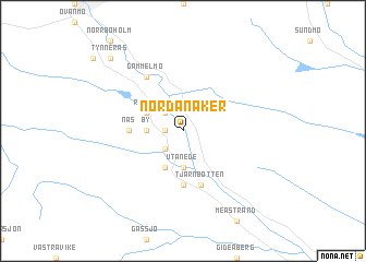 map of Nordanåker