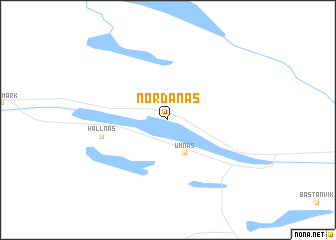 map of Nordanås