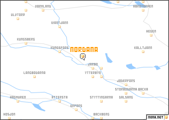 map of Nordanå