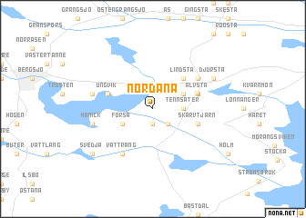map of Nordanå
