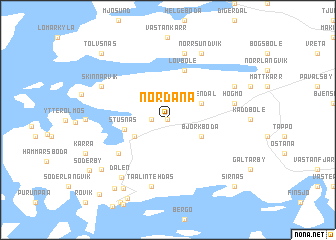 map of Nordanå