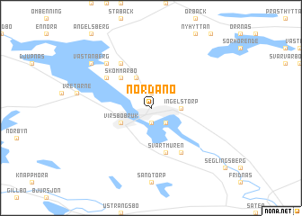 map of Nordanö