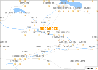 map of Nordbäck