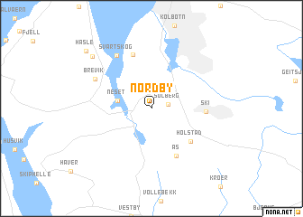 map of Nordby