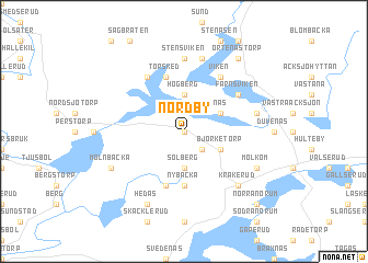 map of Nordby