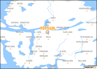 map of Norddal