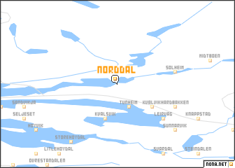 map of Norddal