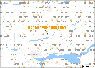 map of Norderfahrenstedt