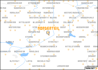 map of Norderteil