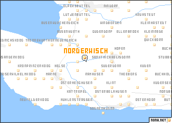 map of Norderwisch