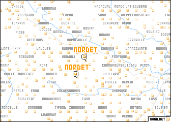 map of Nordet