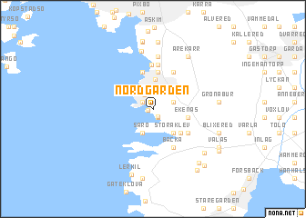 map of Nordgården