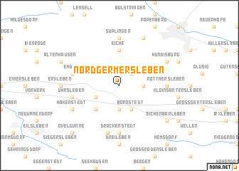 map of Nordgermersleben