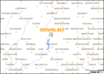 map of Nordhalben