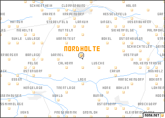 map of Nordholte