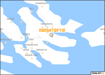 map of Norðtoftir