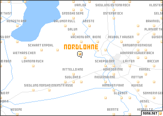 map of Nordlohne