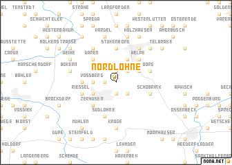 map of Nordlohne