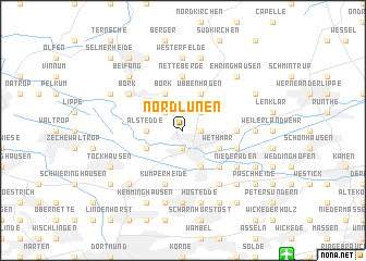 map of Nordlünen