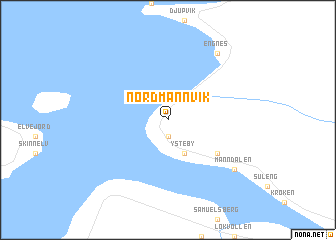 map of Nordmannvik