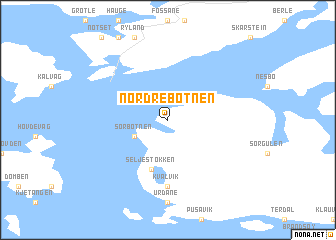 map of Nordre Botnen