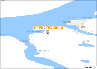 map of Nordre Håkvika