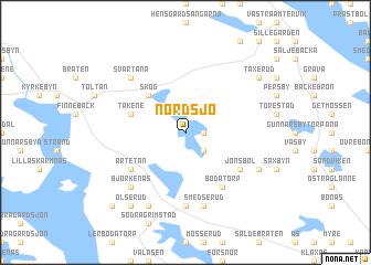 map of Nordsjö