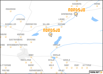 map of Nordsjö