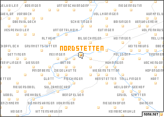map of Nordstetten