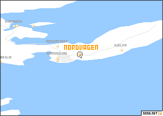 map of Nordvågen