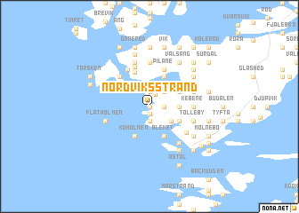 map of Nordviksstrand