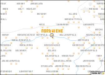 map of Nordwiehe