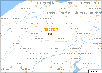 map of Noréaz