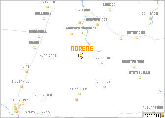 map of Norene