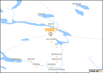 map of Noret