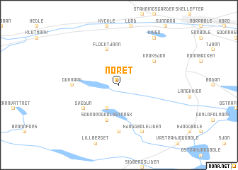 map of Noret