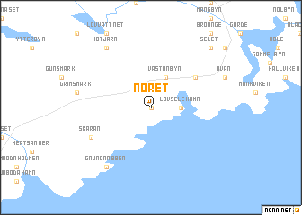 map of Noret