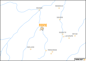 map of Noré