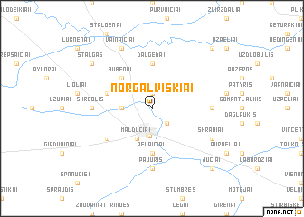 map of Norgalviškiai