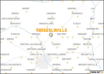 map of Norges-la-Ville