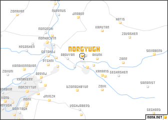 map of Nor Gyugh