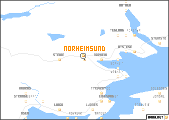 map of Norheimsund