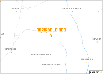 map of Noria del Cinco