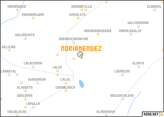 map of Noria Méndez