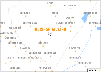 map of Noria San Julián