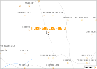 map of Norias del Refugio